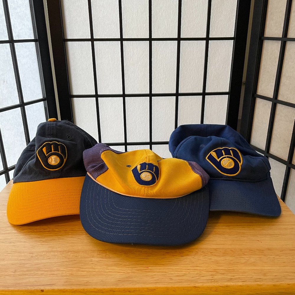 Milwaukee Brewers Baseball Hat bundle